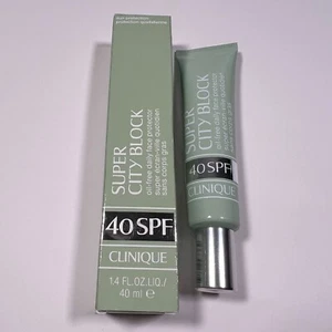 Clinique Super City Block 40 SPF Oil Free Daily Face Protector 40SPF 1.4 fl oz - Picture 1 of 4