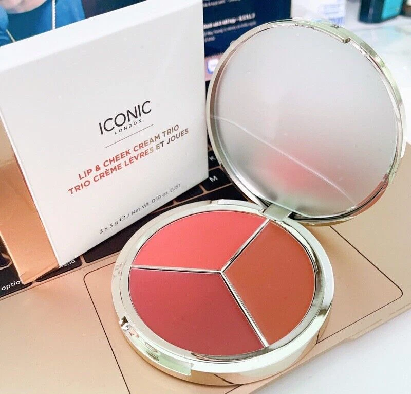 ICONIC London Lip & Cheek Trio Cream Palette 3 x 3g BNIB & Sealed - Image 1 of 1
