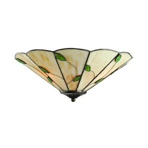 Flush Mount Ceiling Light Tiffany Country Style Bowl Shade for Dining Room - Picture 1 of 5