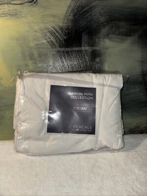 Hudson Park Full / Queen Italian Linens Percale White🫶🏼 - Image 1 of 3