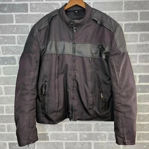 Xelement Motorcycle Jacket Men's 3XL Leather Nylon Waterproof Zip Out Lining - Picture 1 of 17