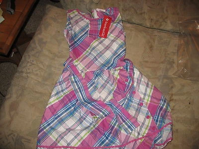 American Girl Purple Plaid Ruffle Party Dress for Girls Size 14 F3619 NWOTS - Image 1 of 4