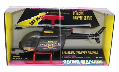 Nylint Realistic Police Chopper Sounds Machine Toys # 5052 Helicopter 92' NIB - Image 1 of 4