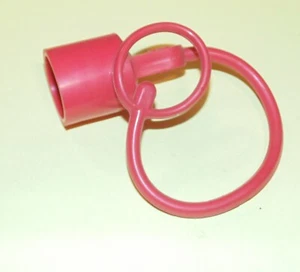 EATON 5657-10 Push On Vinyl 5/8" Dust Caps Red - Picture 1 of 2