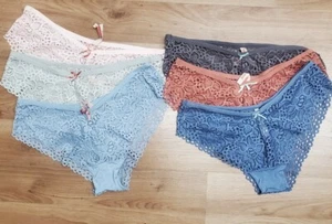 Intimately Wallflower 6PK Lace Hipsters Boyshort Panties- Mutli-(X-Large)NEW $40 - Picture 1 of 10