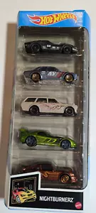 Hot Wheels 2022 GTN47 ¡Paquete de 5 Nightburnerz! Vagón Datsun 510 - Imagen 1 de 4