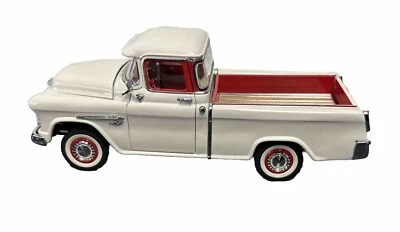 Camioneta Chevrolet Cameo 1955 Franklin Mint 1:24 blanca vintage Foto 1 de 4