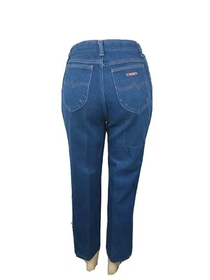 Wrangler MS100NV RARE Vintage 70s USA High Waist Dark Wash Jeans 14 Petite  - Image 1 of 4