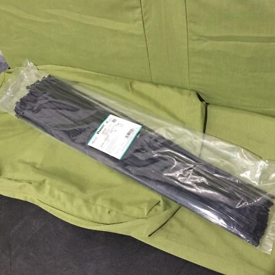 Panduit Dome-Top Cable BT9LH-C0 Barb Tie, Black, UV PA6.6, 30.7"L, 120lb, PK100