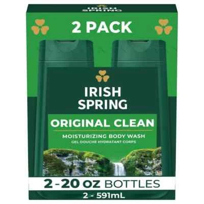 Irish Spring Body Wash for Men, Original Clean Body Wash, 20 Oz, 2 Pack - Image 1 of 4