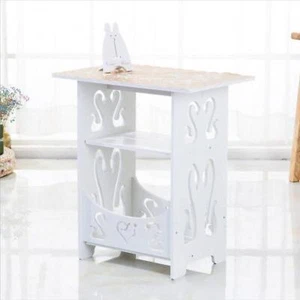 Side Table End Table Compact Small Side Table for Bedside Bathroom Bedroom - Picture 1 of 6