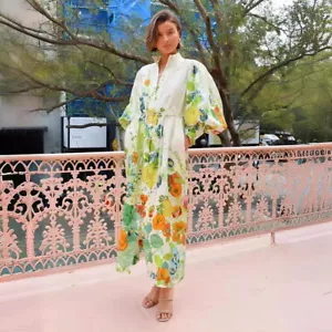 Women Boho Long Maxi Beach Dress Ladies Summer Party Cocktail Floral Sundress - Picture 1 of 9