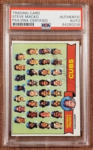 Tarjeta de béisbol 1979 Topps #551 Steve Macko automática de los Chicago Cubs PSA/ADN RARA - Imagen 1 de 2