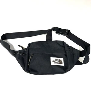 The North Face Unisex Fanny Pack Waist Belt Bag Solid Black Adjustable #1547 - Picture 1 of 9