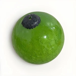 Vintage Kugel Stil grün Quecksilber Crackle Glas Weihnachtsschmuck schwer 4,5" - Bild 1 von 11