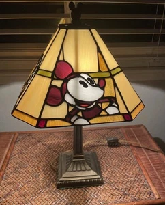 Disney Mickey Mouse, Minnie, Donald & Goofy Buntglas Lampe Hergestellt in den USA Rarität - Bild 1 von 17