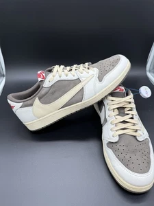 Nike Travis Scott X Air Jordan 1 Low Og Eu 48,5 US 14 DM7866-162 Reverse Mocha - Picture 1 of 14