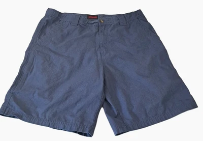 Shorts Architect Chino masculino 38 azul frente plana 9" costura interna casual caminhada - Imagem 1 de 4