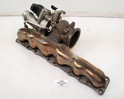 ✅ Cargador turbo 14-16 OEM BMW F22 F30 F33 F36 F10 X5 X6 con colector N55 EWG 131k Foto 1 de 4