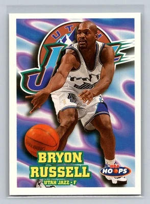 1997-98 Hoops #152 Bryon Russell Utah Jazz Basketball Card - Image 1 of 2