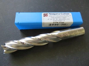 CORTADOR NIAGARA 3/4" HSS 4 flautas 30 grados diestro fresadora de extremo cuadrado 37244 EE. UU. - Imagen 1 de 2