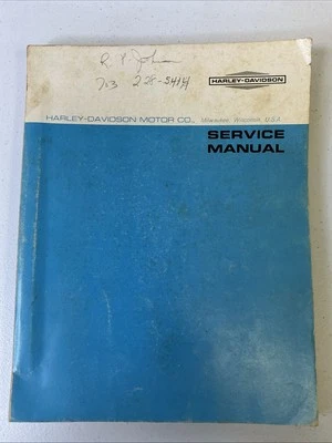 Manual de servicio Harley Davidson 1963-1969 coches de gasolina modelos D, DF, DC OEM Foto 1 de 4