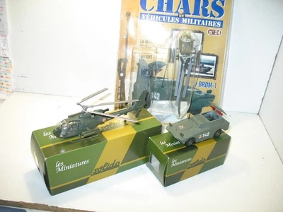 SOLIDO Pacchetto Originale N.24 + N.25 Militare, Elicottero Gazelle + BRDM Russo - Immagine 1 di 3