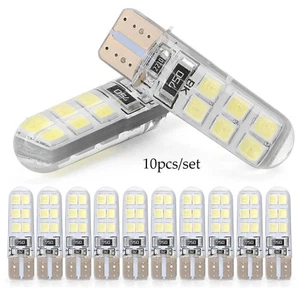 1Set T10 W5W 12SMD 2835 LED Canbus Error Free Light Bulb Xenon 6000K White 10pcs - Picture 1 of 7