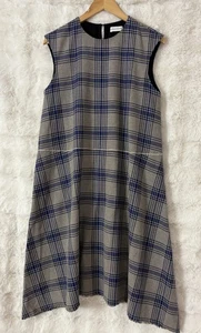 SCANLAN & THEODORE Sleeveless Check A Line Dress Asymmetrical Lagenlook Size 10 - Bild 1 von 8