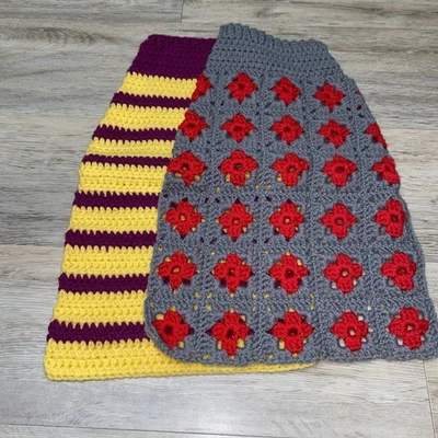 Lot Of 2 Medium Handmade Dog Sweaters - Image 1 of 4