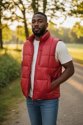 Field & Stream Men’s Red Puffer Vest Quilted Zip Front Lightweight OutSize XXL - Image 1 of 3