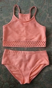 River Island Girls Peach Bikini Age 11-12 Years - Picture 1 of 3