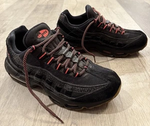 Nike Air Max 95 Men’s Black Infrared Safari Grey Shoes (AV7014-001) - Size 9.5 - Picture 1 of 8
