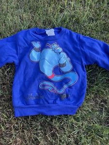 Vintage Aladdin Magic Genie Kids Crew Neck Sweatshirt Made In The USA Size 4 - Picture 1 of 8