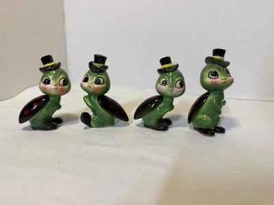 Vintage Anthropomorphic Ceramic Figures Ladybug japan - Image 1 of 2