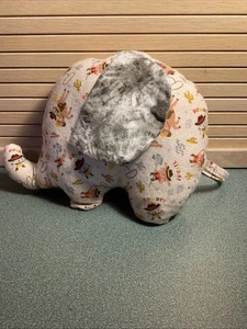 Handgefertigter Stofftier Flanell Elefant - Bild 1 von 3