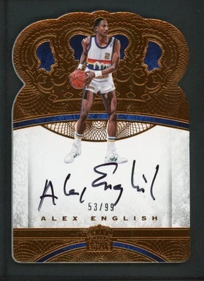 2016-17 ALEX ENGLISH 53/99 AUTO PANINI PREFERRED DIE-CUT AUTOGRAPHS - Image 1 of 2