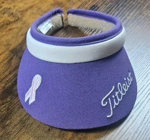 Titleist Golf Visor Purple Ribbon Breast Cancer Awareness Cap - Picture 1 of 6