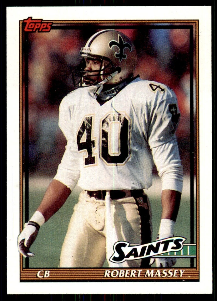 1991 Topps Robert Massey New Orleans Saints #314 - Image 1 of 2