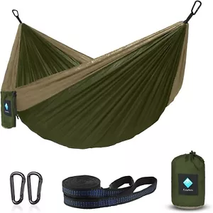 Hammock Camping, Portable Single/Double Hammocks for Outdoor Hiking Travel Backp - Picture 1 of 7