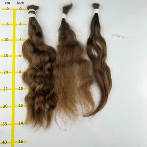 Europejskie prawdziwe włosy cięte/surowe włosy średni blond min. 100 rozm. 35-40cm - Zdjęcie 1 z 1
