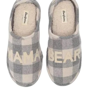 Dearfoams Women's Mama Bear Buffalo Plaid Clog Slipper size XL 11/12 - Picture 1 of 6