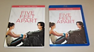 FIVE FEET APART BLU RAY + DVD WITH SLP COVER LIKE NEW - Picture 1 of 3
