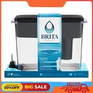 Brita Extra Large Ultramax 27 Cup Black Filtered Water Dispenser | 1 Filter - Picture 1 of 6
