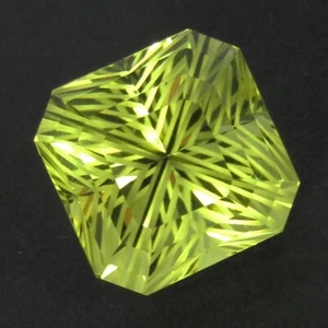 Increíble piedra preciosa suelta de Brasil cuarzo natural limón corte radiante corte mágico de 12,30 quilates - Imagen 1 de 4