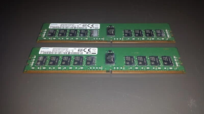 Lot de 2 Samsung 16Go (2x8Gb) RAM Server 1Rx4 PC4-2133P-RC1-11-P20 - Photo 1/3