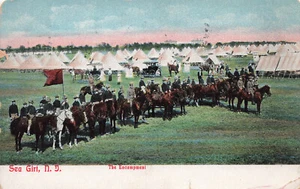SEA GIRT NJ CAMPAMENTO DEL EJÉRCITO DE ESTADOS UNIDOS 1906 UDB POSTAL DE COLECCIÓN 041725 U - Imagen 1 de 2