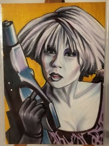Original ACEO Sketch Card by Sarah Silva - Farscape - Chiana - Gigi Edgley - #25