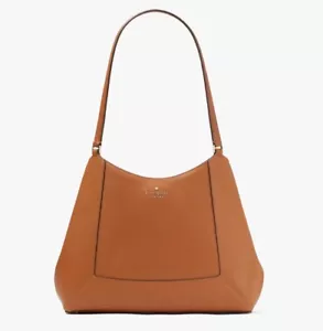 NUEVO Bolso de Hombro Kate Spade NY Lena Triple Compartimento Cuero - Marrón - Imagen 1 de 5