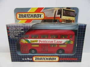 Matchbox SuperKings K15 Londoner Bus "Petticoat Lane" - Mint/Boxed - Picture 1 of 1